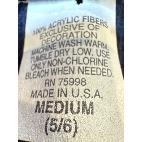 Vintage Ground Control Boy’s Sz 5/6 M Cement Truck Theme Pull Over Sweater NWOT - Picture 4 of 5